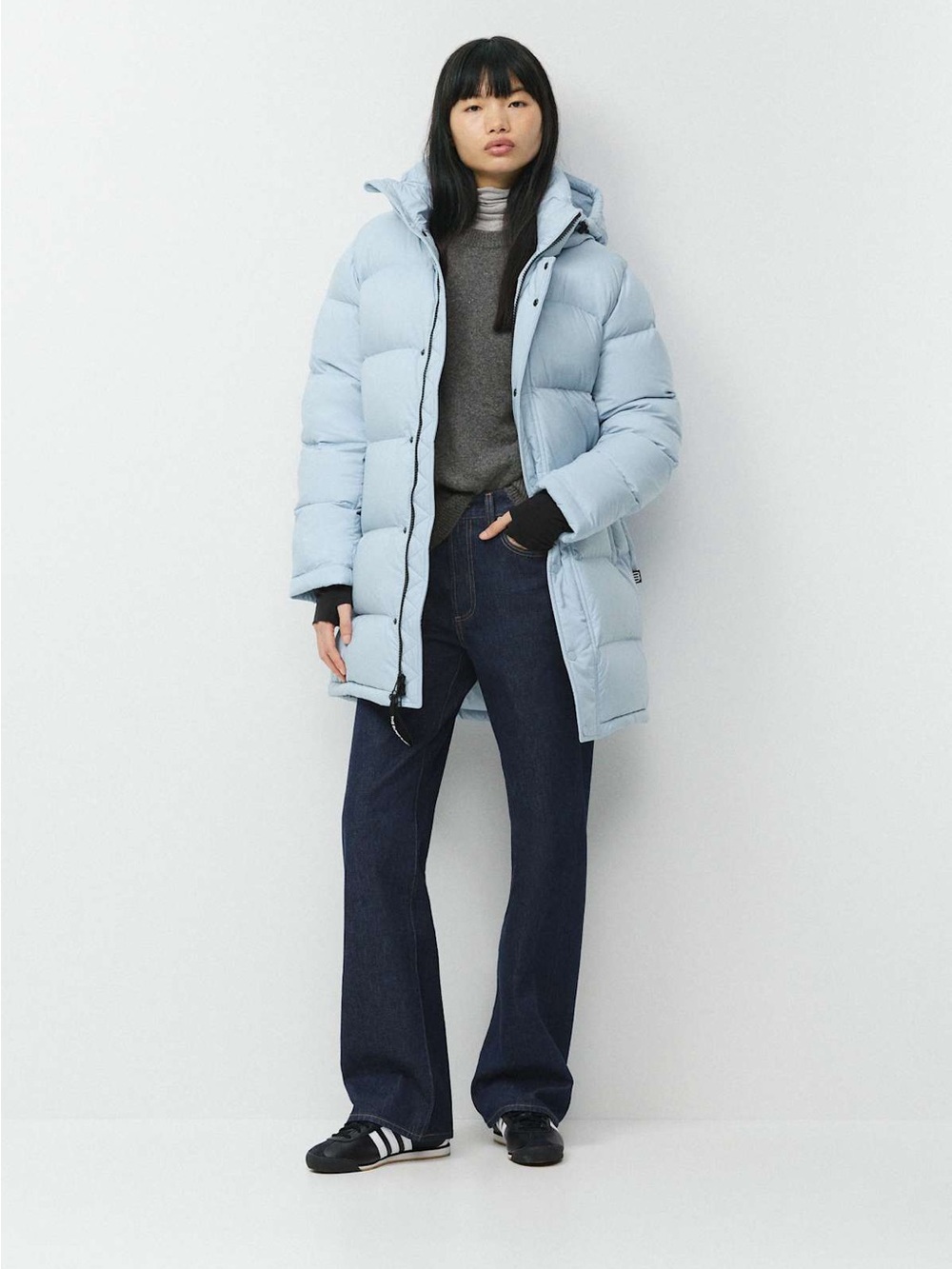 Aritzia Light Blue Mid Super Puff
